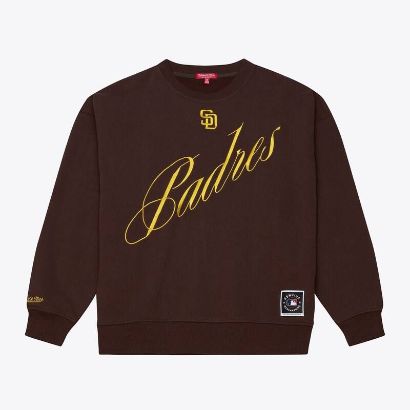 ミッチェルネス レディース トップス Tシャツ スウェット Womens Mitchell Ness Brown San Diego Padrescript Sweatshirt Pad Brown ブラウン