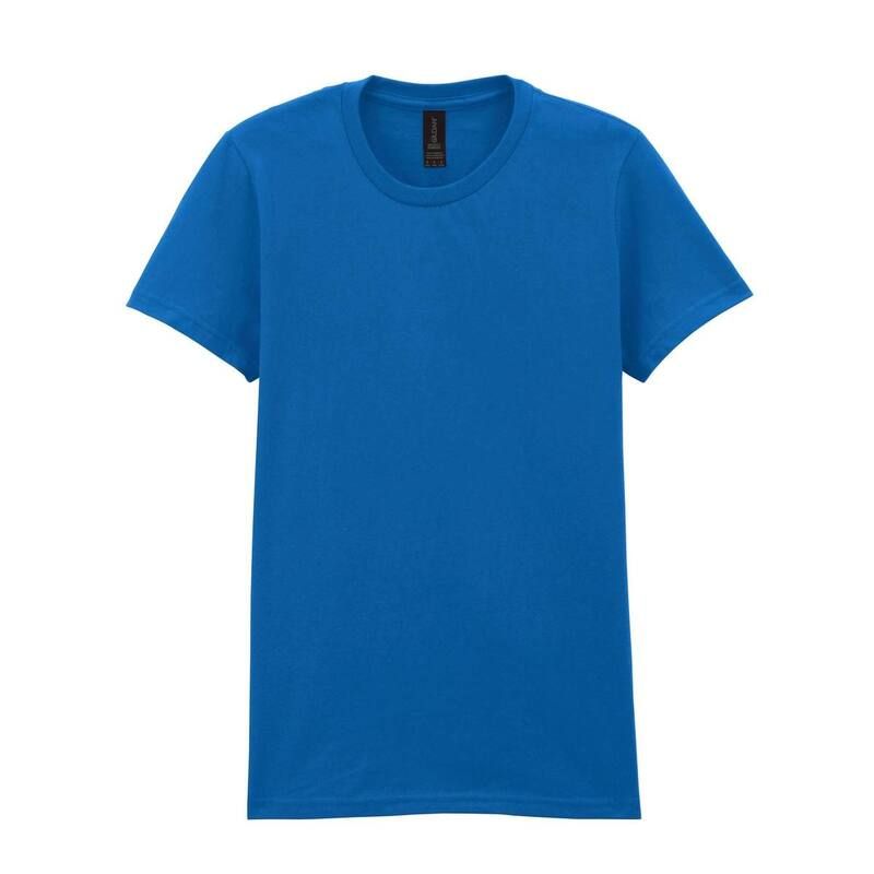 ギルダン レディース トップス Tシャツ Gildan WomensLadiesoftstyle Plain MidweightShirt Royal Blue ブルー