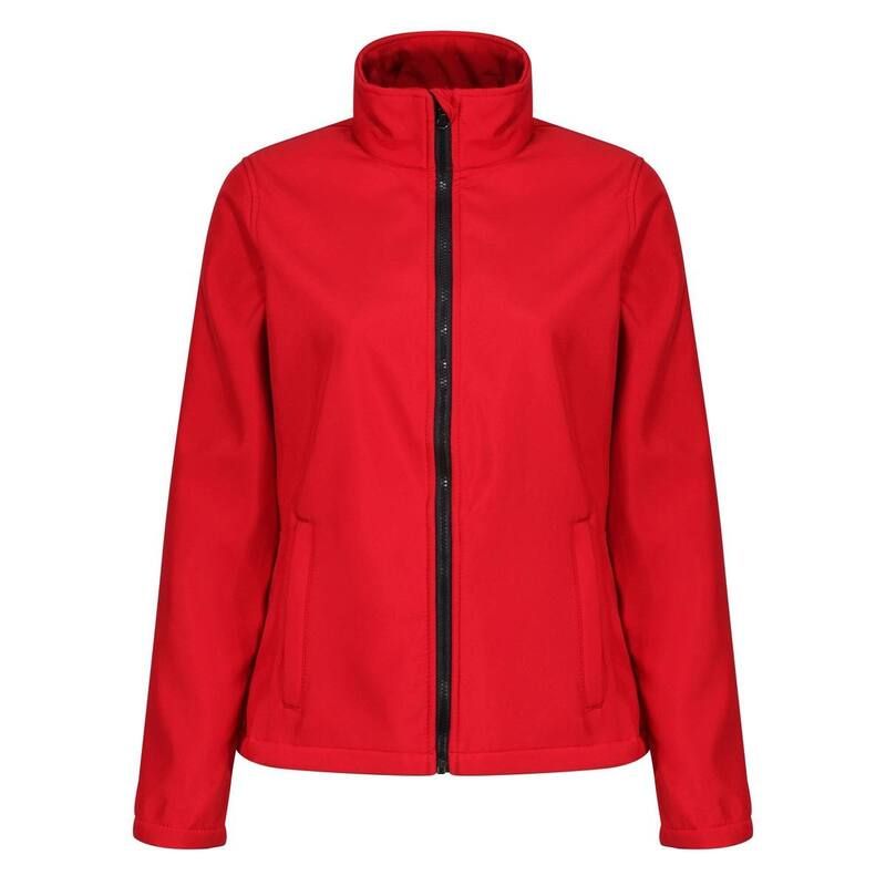 レガッタ レディース アウター ジャケット・ブルゾン プリント Regatta Standout WomensLadies Ablaze Printable Soft Shell Jacket Classic Red And Black ブラック