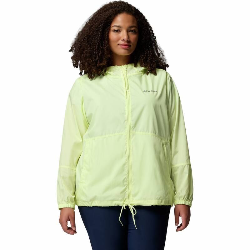 コロンビア レディース アウター ジャケット・ブルゾン プラスサイズ Plusize Columbia Flash Forward II Windbreaker Jacket Citron Haze