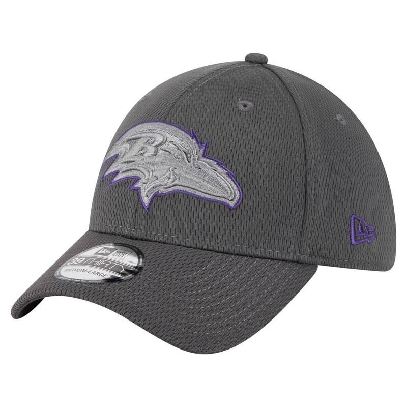 ニューエラ レディース アクセサリー 帽子 Mens New Era Graphite Baltimore Ravens Main 39THIRTY Flex Hat Rav Dark G グラファイト
