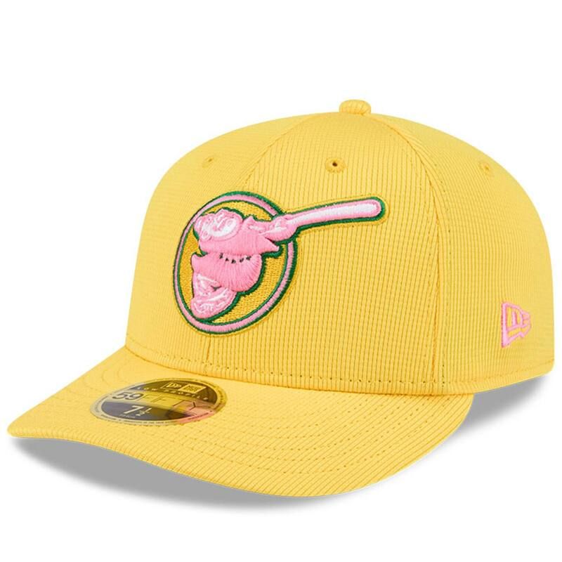 ニューエラ レディース アクセサリー 帽子 Mens New Era Yellow San Diego Padres City Connect Batting Practice Low Profile 59FIFTY Fitted Hat Pad Yellow