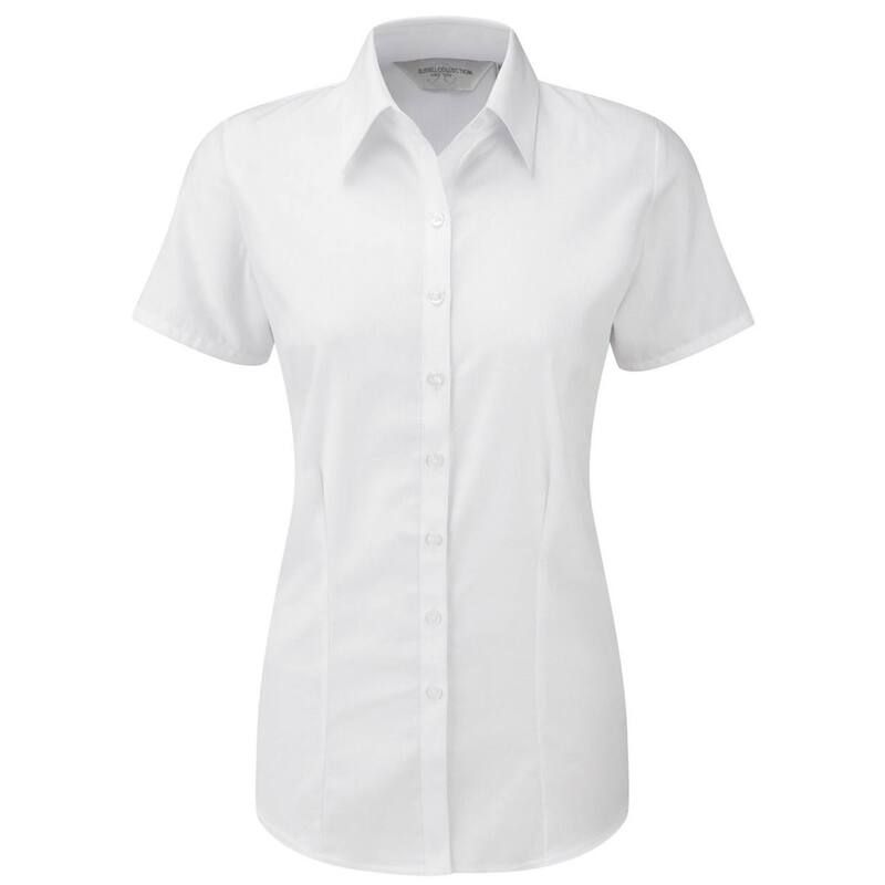 ラッセルアスレチック レディース トップス シャツ Russell Athletic Russell Collection WomensLadies Herringbone Formal Shirt White ホワイト 13,665円