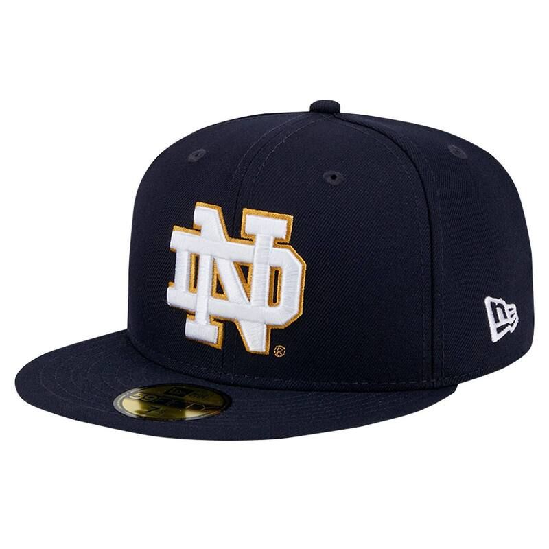 ニューエラ レディース アクセサリー 帽子 Mens New Era Navy Notre Dame Fighting Irish 59FIFTY Fitted Hat Ntd Navy ネイビー