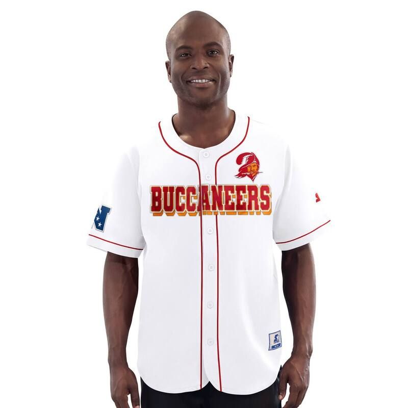 スターター レディース トップス Tシャツ ヴィンテージャージー Menstarter White Tampa Bay Buccaneers Relay Vintage FullButton Baseball Jersey Buc White ホワイト