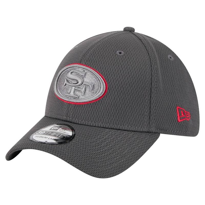 ニューエラ レディース アクセサリー 帽子 Mens New Era Graphite San Francisco 49ers Main 39THIRTY Flex Hat 49r Dark G グラファイト