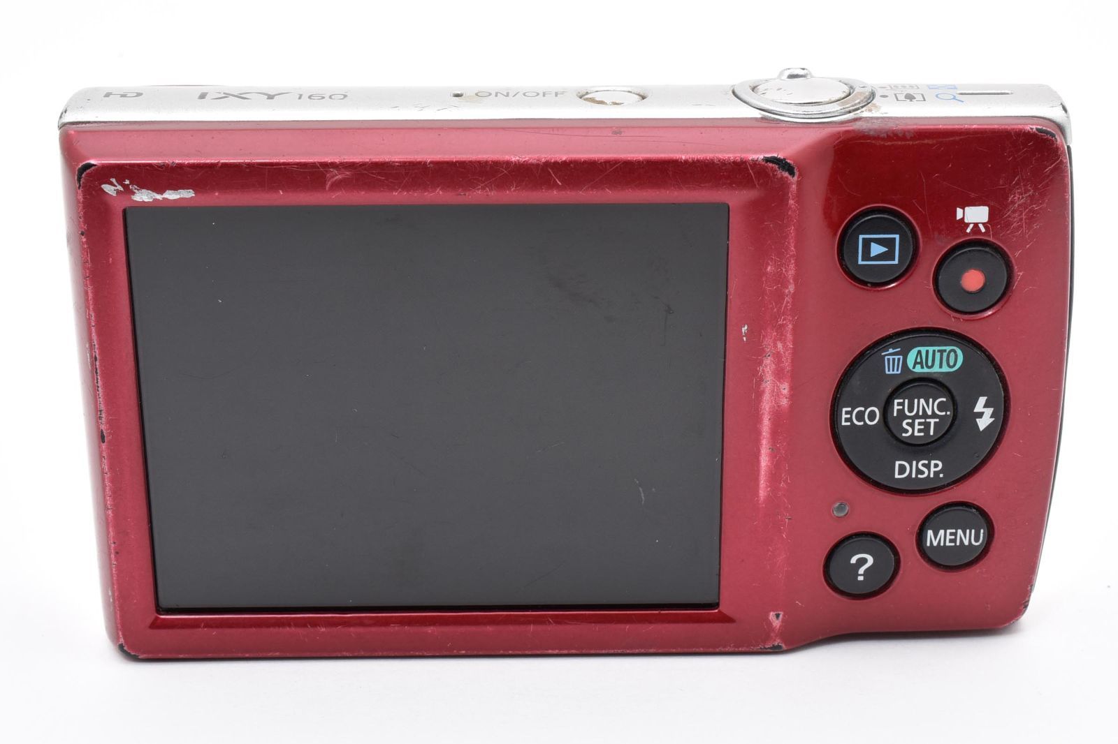 ☆実用品☆ CANON キャノン IXY 160 レッド コンパクトデジタルカメラ