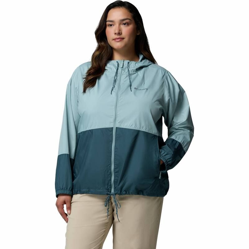 コロンビア レディース アウター ジャケット・ブルゾン プラスサイズ Plusize Columbia Flash Forward II Windbreaker Jacket Crushed Blueverblue ブルー