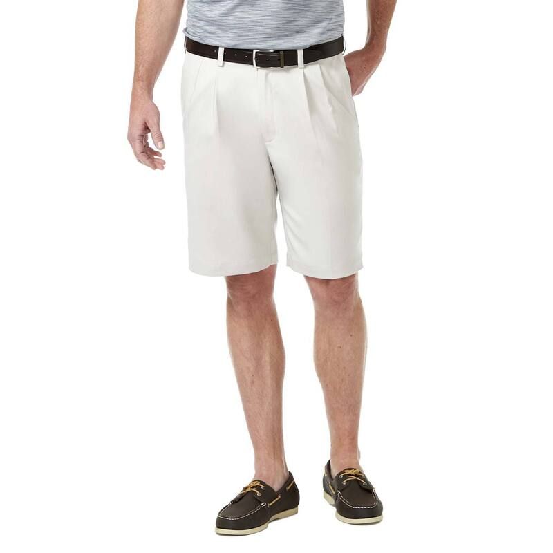 ハガー レディース ボトムス ハーフパンツ・ショーツ プリーツ ショートパンツ Mens Haggar Cool 18 PRO StraightFit Solid Pleated Shortstring