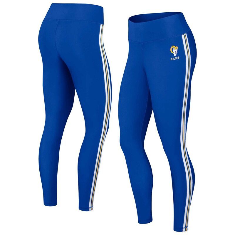 ウェア バイ エリン アンドルーズ レディース ボトムス カジュアルパンツ レギンス Womens WEAR by Erin Andrews Royalos Angeles Rams Color Block Leggings Lar Blue ブルー