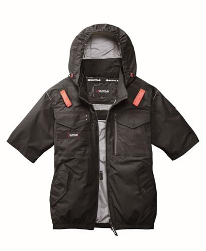 BURTLE バートル 春夏用 エアークラフトタクティカル半袖ブルゾン(ユニセックス) ブラック AC1156 35 Le 5c72300d