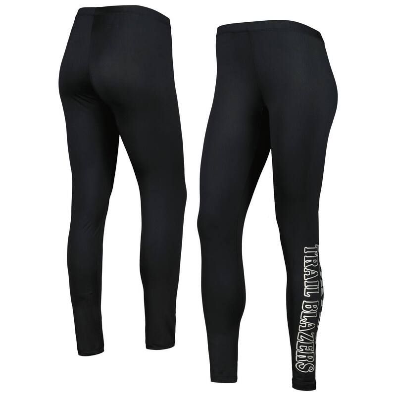 GIII レディース ボトムス カジュアルパンツ ブレザー レギンス Womens GIII 4Her by Carl Banks Black Portland Trail Blazerstadium Leggings Trblack ブラック