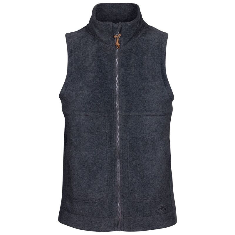 トレスパス レディース アウター ジャケット・ブルゾン ジレ フリース Trespass WomensLadies Talkative Fleece AT200 Gilet Dark Grey Marl グレー