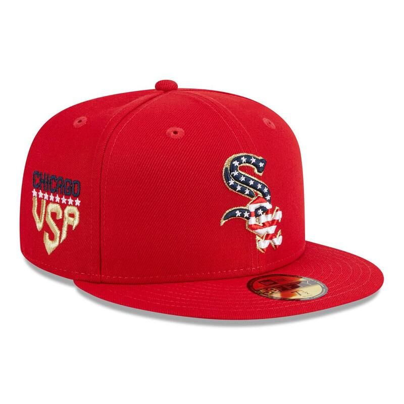 ニューエラ レディース アクセサリー 帽子 Mens New Era Red Chicago White Sox 2023 Fourth of July 59FIFTY Fitted Hat Sox Red レッド 10,570円