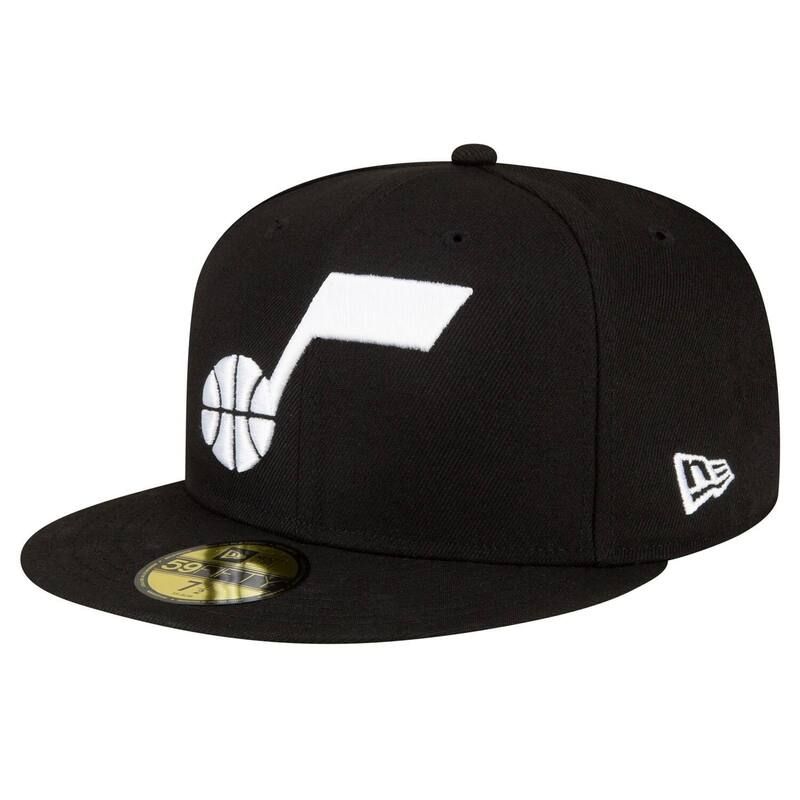 ニューエラ レディース アクセサリー 帽子 Mens New Era Black Utah Jazz 59FIFTY Fitted Hat Jaz Black ブラック