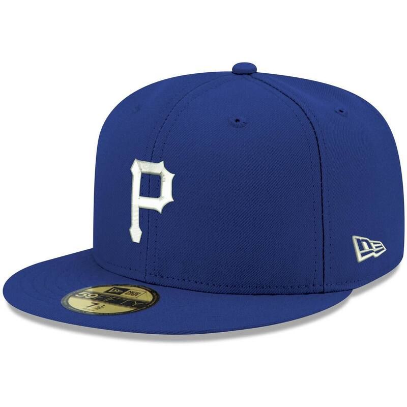 ニューエラ レディース アクセサリー 帽子 ロゴ Mens New Era Royal Pittsburgh Pirates White Logo 59FIFTY Fitted Hat Pir Blue ブルー