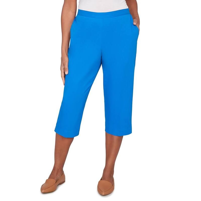 アルフレッド ダナー レディース ボトムス カジュアルパンツ プチ キャップ Petite Alfredunner Heat Set Side Seam Pocket Capri Pants Cobalt Blue ブルー