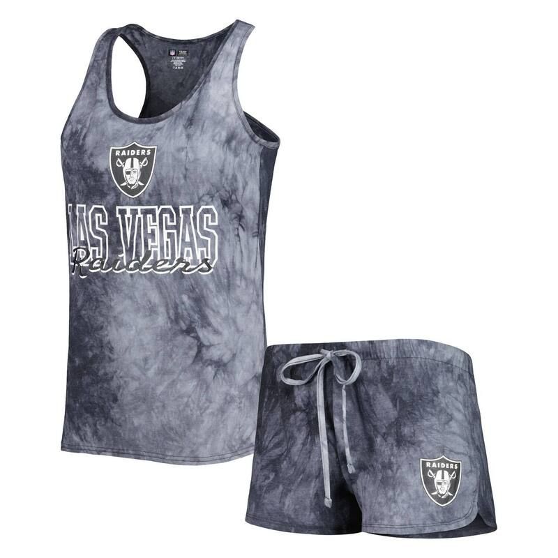 アンブランデッド レディース アンダーウェア ナイトウェア ショートパンツ Unbranded Womens Conceptsport Charcoalas Vegas Raiders Billboard Scoop Neck Racerback Tank a