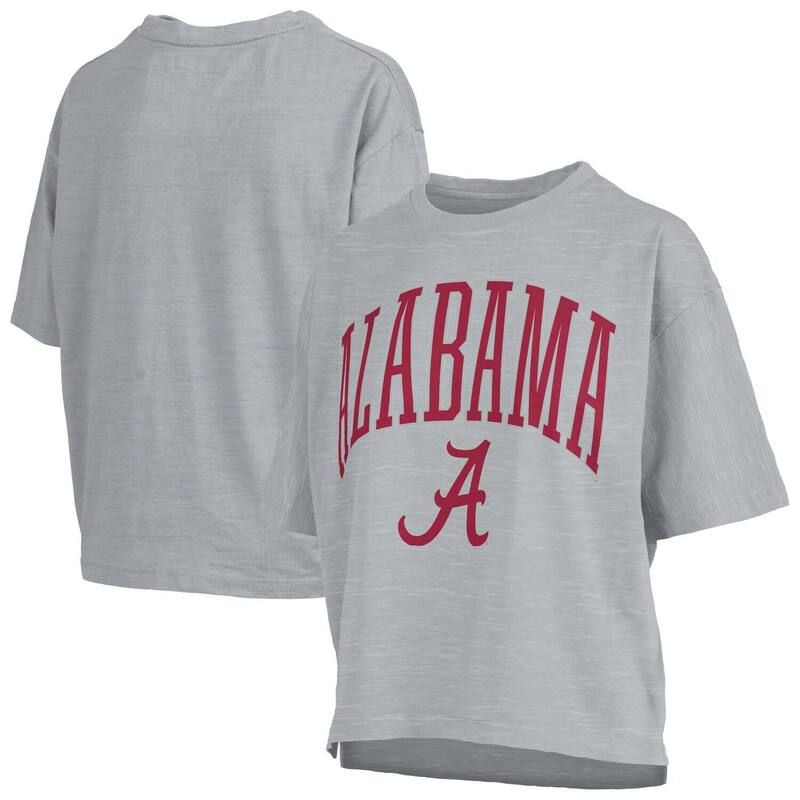 プレスボックス レディース トップス Tシャツ Womens Pressbox Gray Alabama Crimson Tide Nelson TShirt Ala Grey グレー