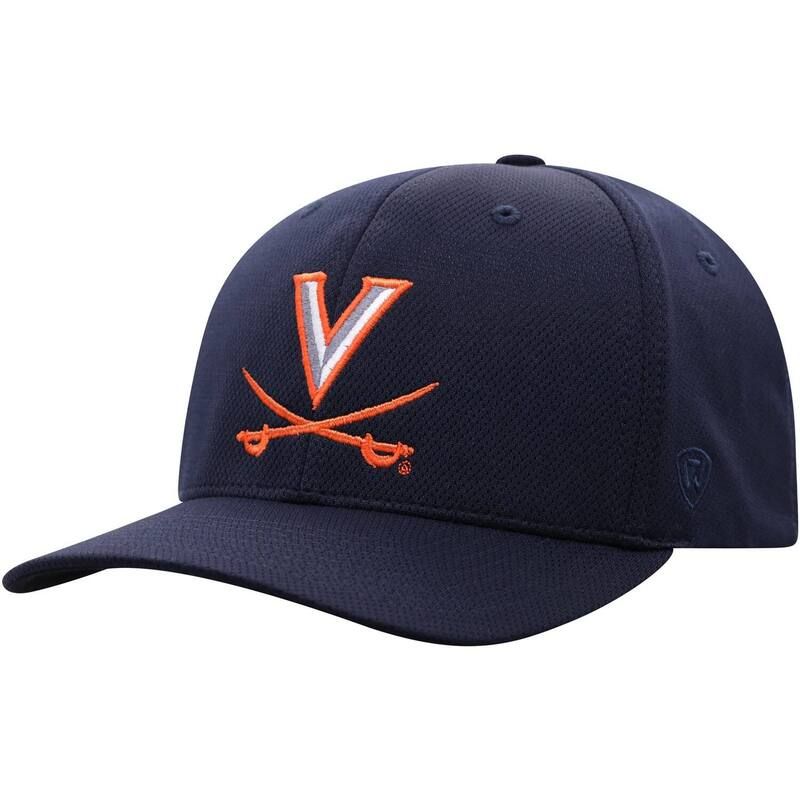 トップオブザワールド レディース アクセサリー 帽子 ロゴ Mens Top of the World Navy Virginia Cavaliers Reflex Logo Flex Hat Uva Navy ネイビー 7,686円