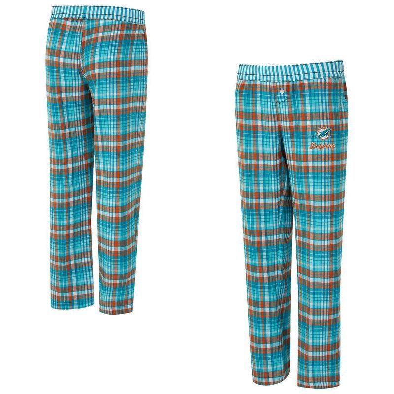 アンブランデッド レディース アンダーウェア ナイトウェア パンツ Unbranded Womens Conceptsport Aqua Miami Dolphins Laney Plaid TriBlend Pants Dol Turq A アクア
