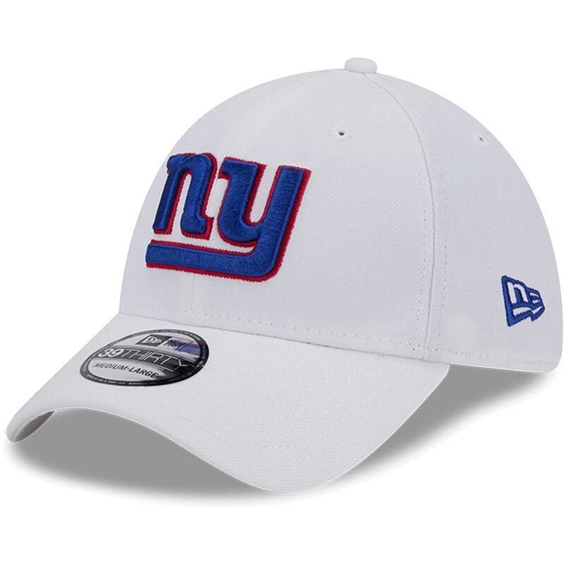 ニューエラ レディース アクセサリー 帽子 Mens New Era White New York Giants Main 39THIRTY Flex Hat Gia White ホワイト