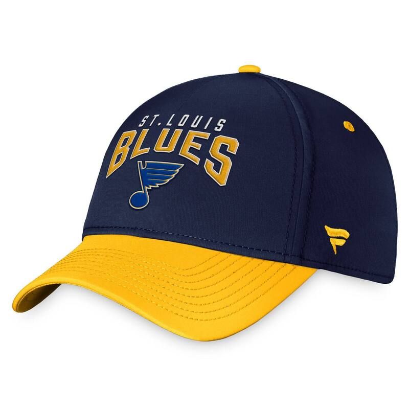 ファナティクス レディース アクセサリー 帽子 Mens Fanatics NavyGold St Louis Blues Fundamental 2Tone Flex Hat Blu Navy ネイビー