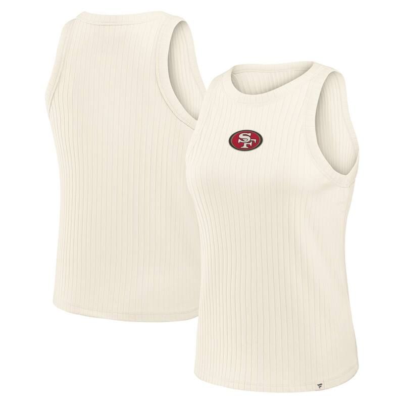 ファナティクス レディース トップス Tシャツ リブ Womens Fanatics Cream San Francisco 49erstar Play TriBlend Ribbed Tank Top 49r Beige ベージュ