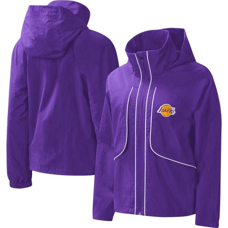 GIII レディース アウター ジャケット・ブルゾン パーカー Womens GIII 4Her by Carl Banks Purple Los Angeles Lakers Last Shot FullZip Hoodie Lak Purple パープル