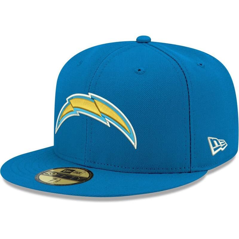 ニューエラ レディース アクセサリー 帽子 Mens New Era Powder Blue Los Angeles Chargers Omaha 59FIFTY Fitted Hat Chg Light ブルー