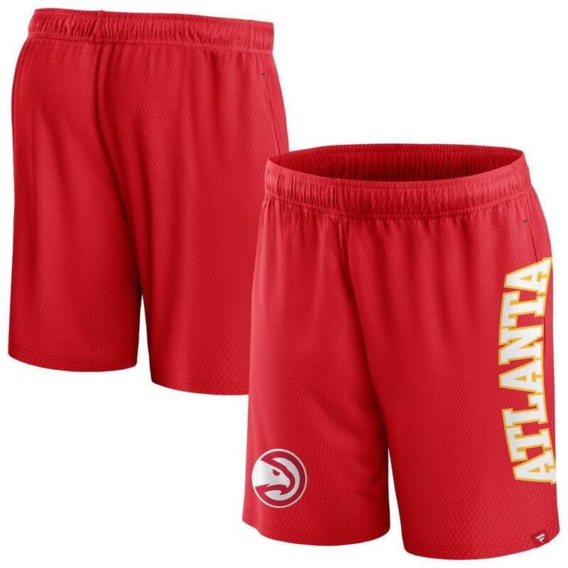 アンブランデッド レディース ボトムス ハーフパンツ・ショーツ メッシュ ショートパンツ Unbranded Mens Fanatics Branded Red Atlanta Hawks Post Up Meshorts Haw Red レッド