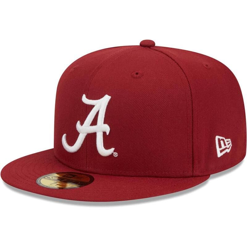 ニューエラ レディース アクセサリー 帽子 Mens New Era Crimson Alabama Crimson Tidevergreen 59FIFTY Fitted Hat Ala Red レッド