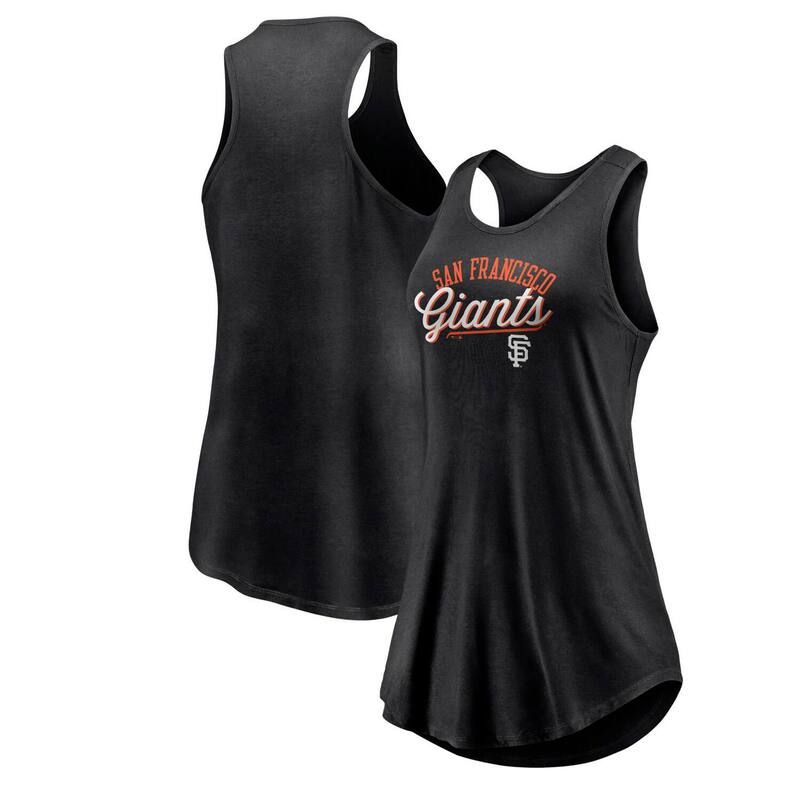 ファナティクス レディース トップス Tシャツ Womens Fanatics Branded Black San Francisco Giantsimplicity Swing Racerback Scoop Neck Tank Top Gnt Black