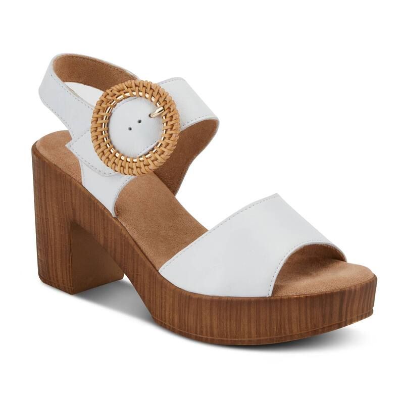 スプリングステップ レディース シューズ サンダル ヒール Spring Step Gamona Womens Cork Heeled Sandals White ホワイト
