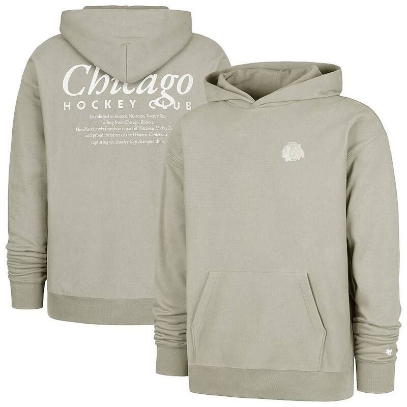 フォーティセブンブランド メンズ トップス Tシャツ パーカー 47 Brand Mens 47 Gray Chicago Blackhawks Foundation Pullover Hoodie No Color グレー