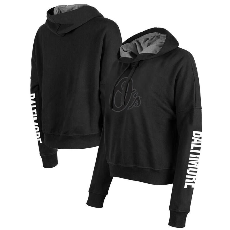 ニューエラ レディース トップス Tシャツ パーカー Womens New Era Black Baltimore Orioles 2023 City Connect Pullover Hoodie Orl Black ブラック