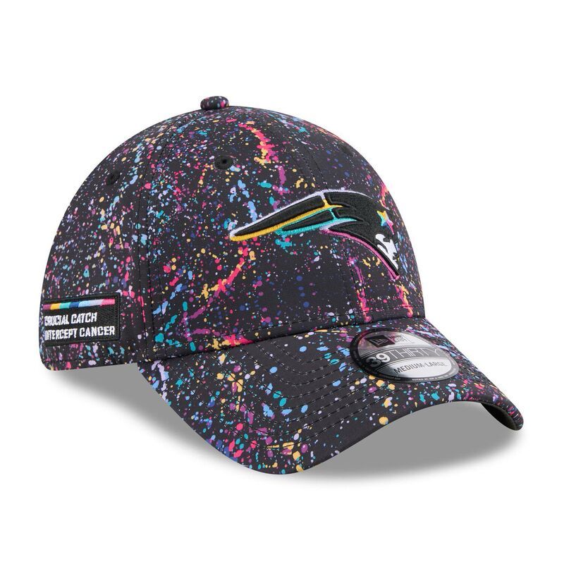 ニューエラ レディース アクセサリー 帽子 Mens New Era Black New England Patriots 2025 NFL Crucial Catch 39THIRTY Flex Hat Pat Black ブラック