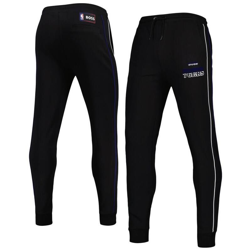 ヒューゴボス レディース ボトムス カジュアルパンツ トラックスーツ ジャージー Mens NBA x Hugo Boss Black Philadelphia 76erslam Dunk Jersey Tracksuit Pants 76r Black ブラ