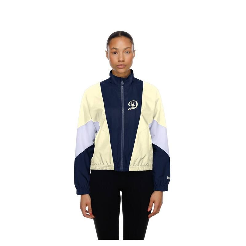 ニューエラ レディース アウター ジャケット・ブルゾン Womens New Era NavyCream Los Angeles Dodgers Leisure City Connect FullZip Windbreaker Lad Navy ネイビー