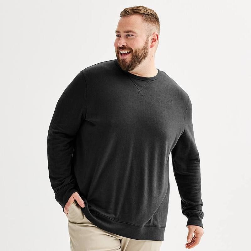 ソノマ メンズ トップス Tシャツ クルーネック トール ニット Big Tall Sonoma Goods For Life Double Knit Crewneck Tee Navy ネイビー