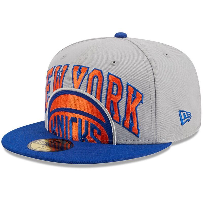 ニューエラ レディース アクセサリー 帽子 Mens New Era GrayBlue New Yorknicks TipOff TwoTone 59FIFTY Fitted Hat Kni Grey グレー