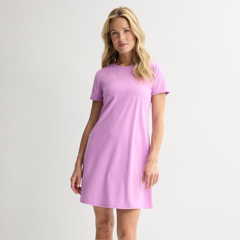 Tek Gear レディース トップス ワンピース Tシャツ Womens Tek Gear Essential SoftShirt Dress Orchid Texture