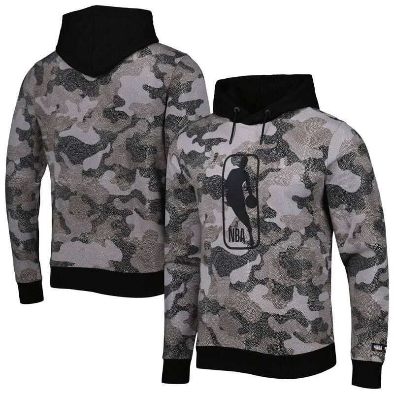 ヒューゴボス レディース トップス Tシャツ パーカー Mens Hugo Boss Black NBA Camo Pullover Hoodie Nba Black ブラック