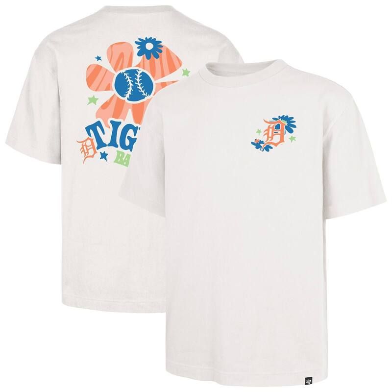フォーティセブンブランド レディース トップス Tシャツ 47 Brand Mens 47 Cream Detroitigers Flora Foundation TShirtgr Beige ベージュ