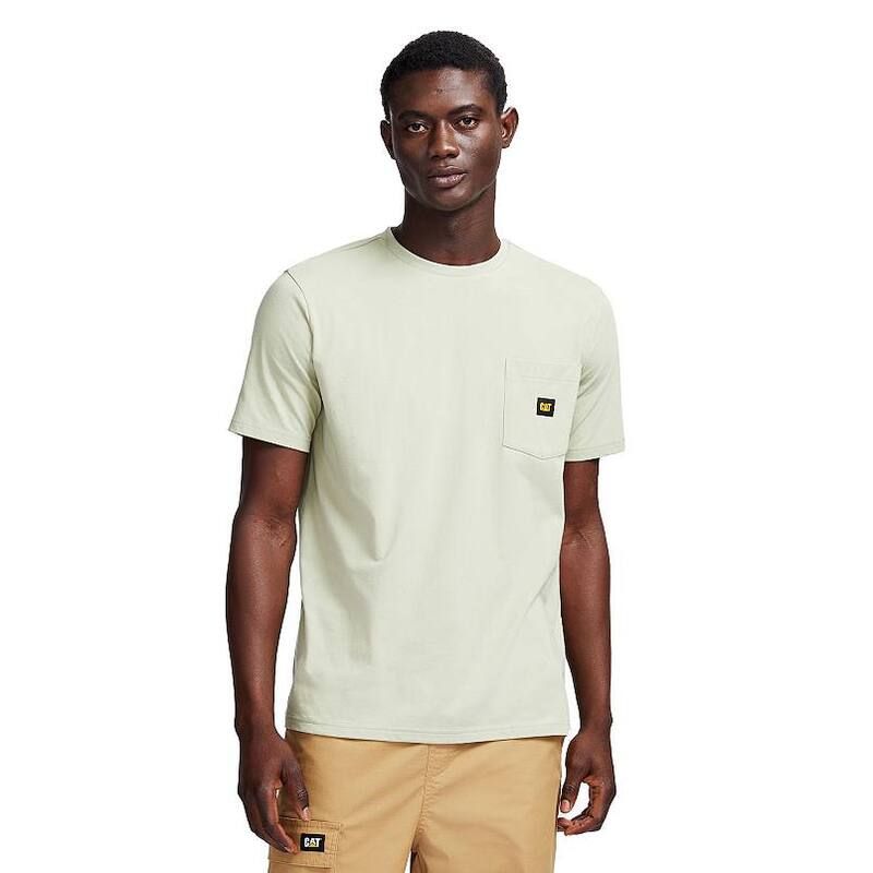 キャタピラー メンズ トップス Tシャツ ロゴ Mens Caterpillar Cat Logo Pocketee Tea