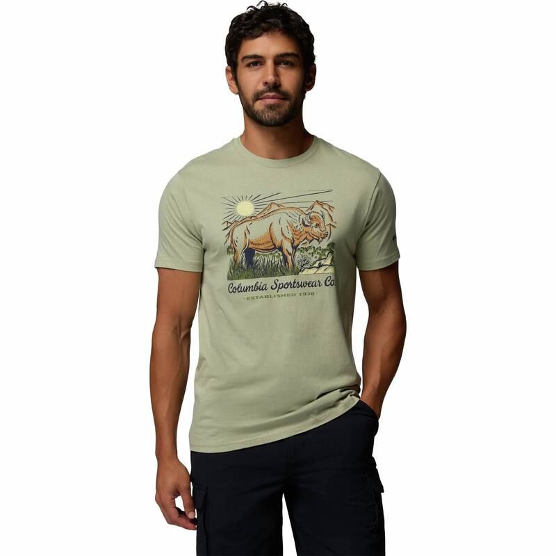 コロンビア レディース トップス Tシャツ グラフィック Mens Columbia Short Sleeve Graphic Tee Safari 7,094円