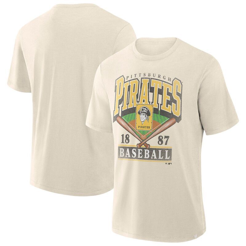 ファナティクス レディース トップス Tシャツ プリントール Fanatics Mens Profile Cream Pittsburgh Pirates Big Tall Screen PrintShirt Pir Beige ベージュ