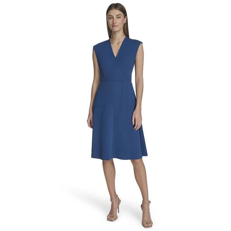 アンドリューマーク レディース トップス ワンピース Vネック Womens Andrew Marc VNeck Flare Dress No Color