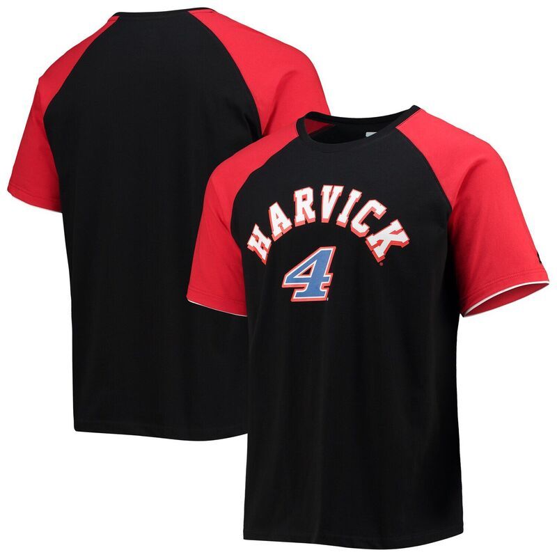 スターター レディース トップス Tシャツ Menstarter BlackRed Kevin Harvick The Catcheraglan TShirt Nas Black ブラック
