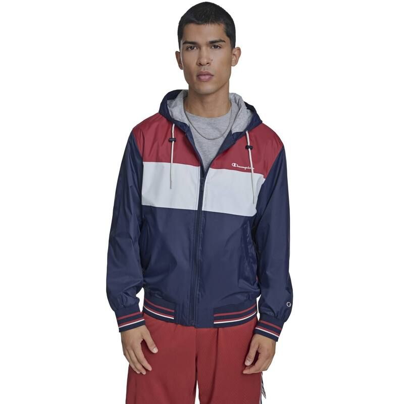 チャンピオン レディース アウター ジャケット・ブルゾン Mens Champion Hooded Retro Rain Jacket Red レッド
